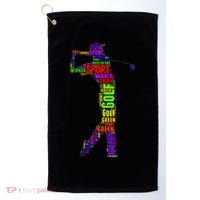 The Spirit of Golf Word Mash-up Golf Towel thumb 0