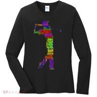 The Spirit of Golf Word Mash-up Women's Long Sleeve Shirt thumb 0