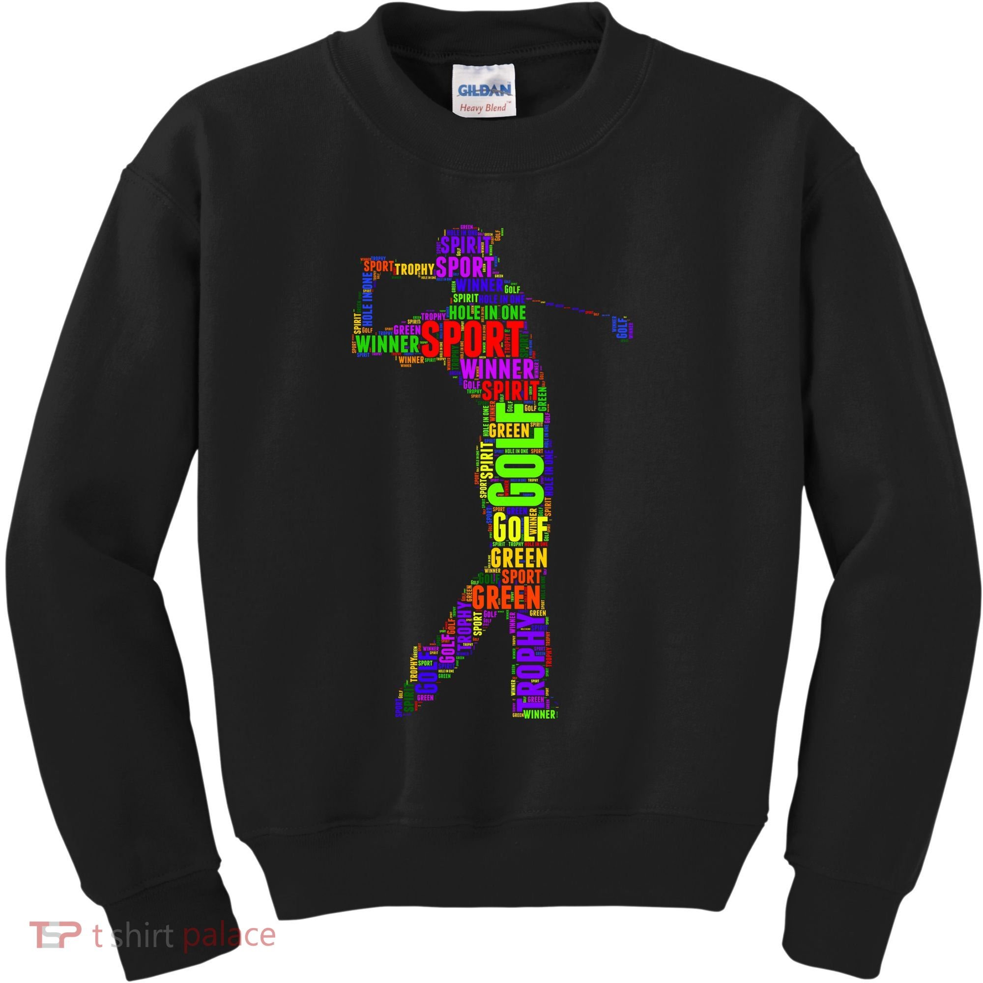The Spirit of Golf Word Mash-up Kids Sweatshirt