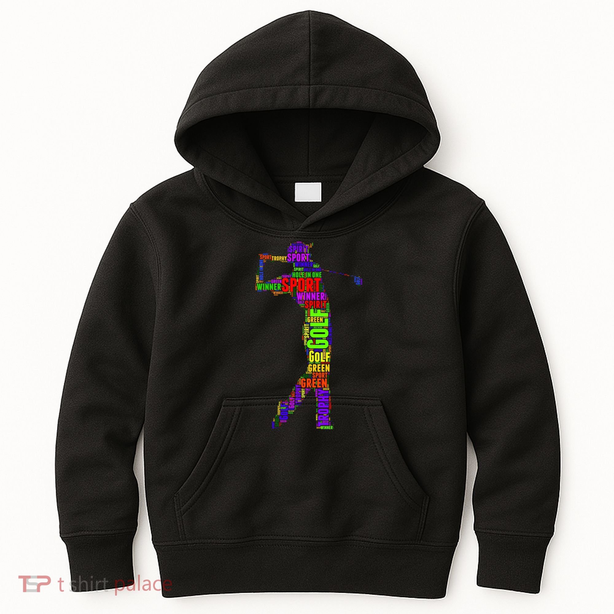 The Spirit of Golf Word Mash-up Kids Hoodie