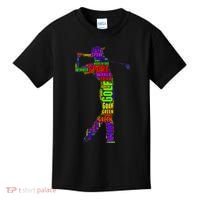 The Spirit of Golf Word Mash-up Kids T-Shirt thumb 0