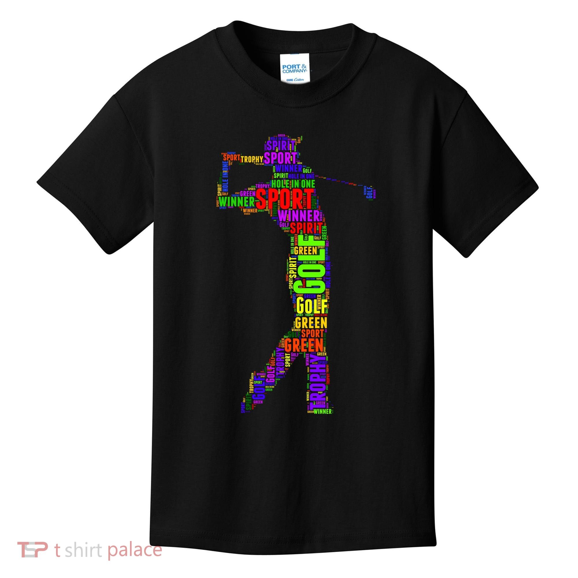 The Spirit of Golf Word Mash-up Kids T-Shirt