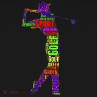 The Spirit of Golf Word Mash-up Tote Bag thumb 4