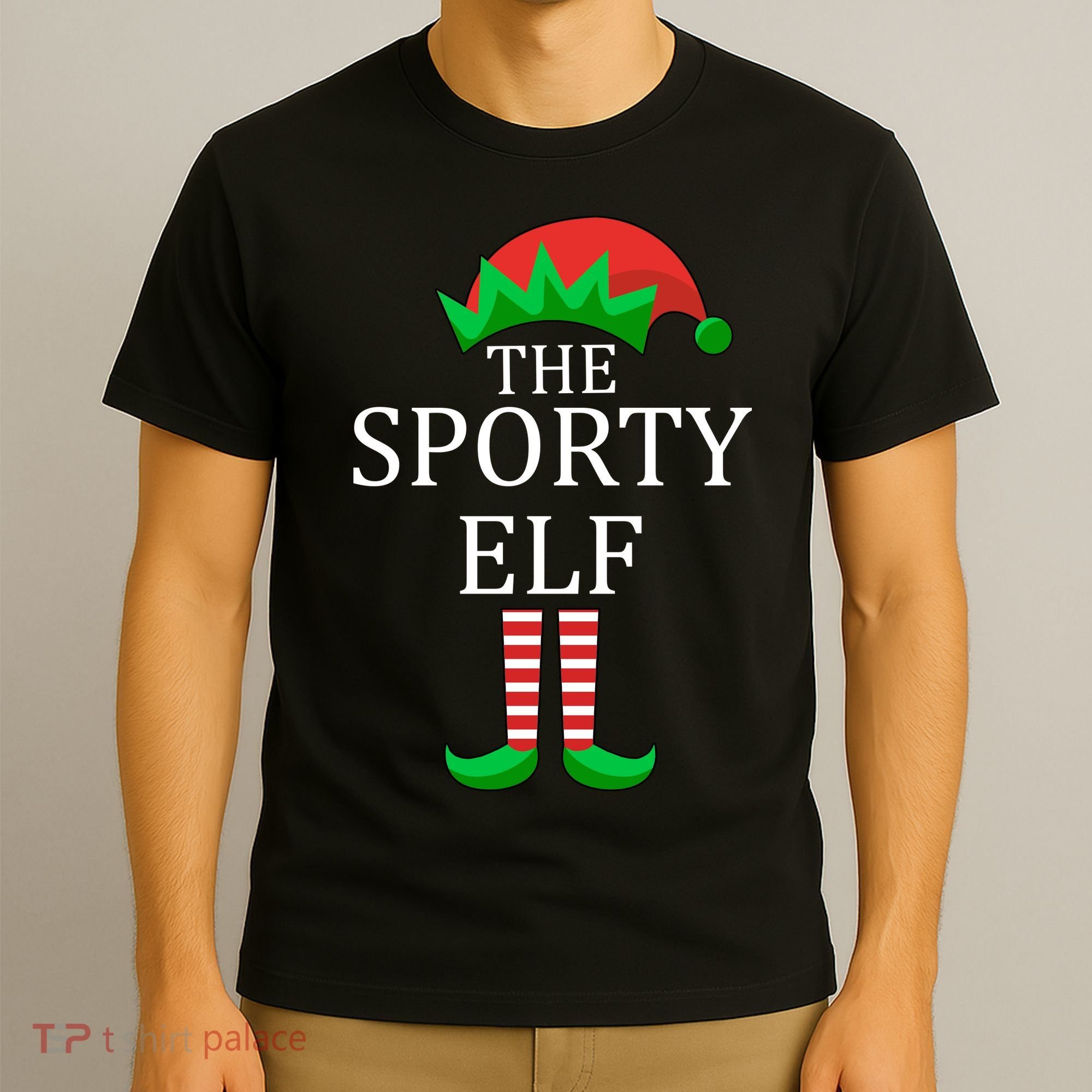 The Sporty Elf Family Matching Christmas T-Shirt
