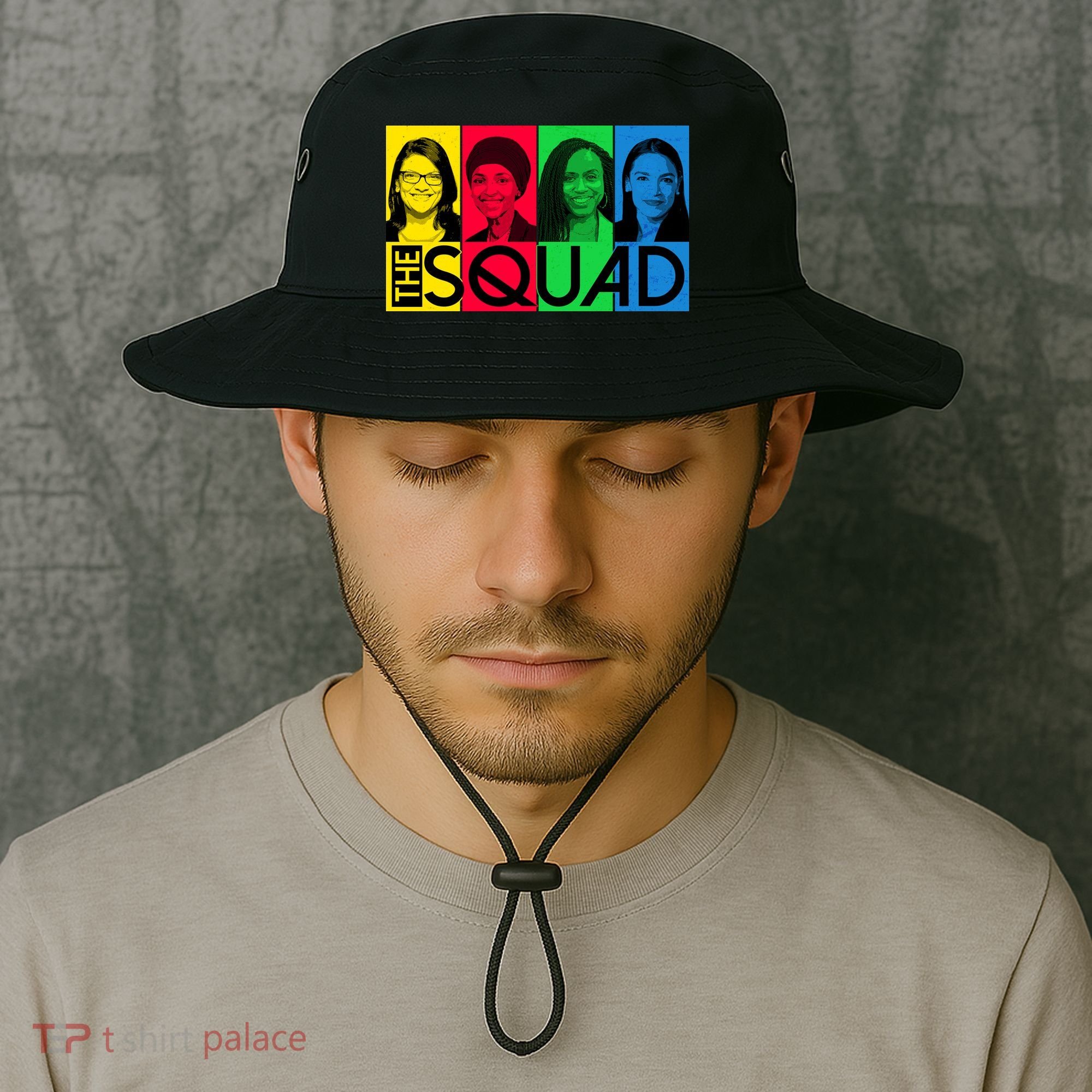 The Squad AOC Ilhan Omar Tlaib Pressley Bucket Hat
