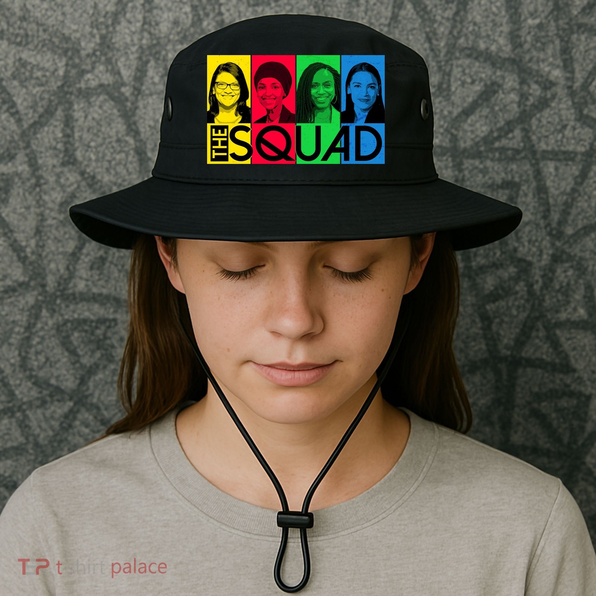 The Squad AOC Ilhan Omar Tlaib Pressley Bucket Hat
