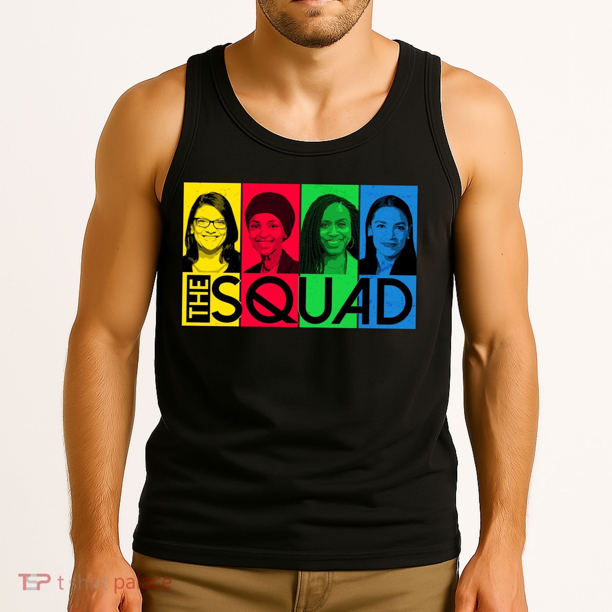 The Squad AOC Ilhan Omar Tlaib Pressley Tank Top