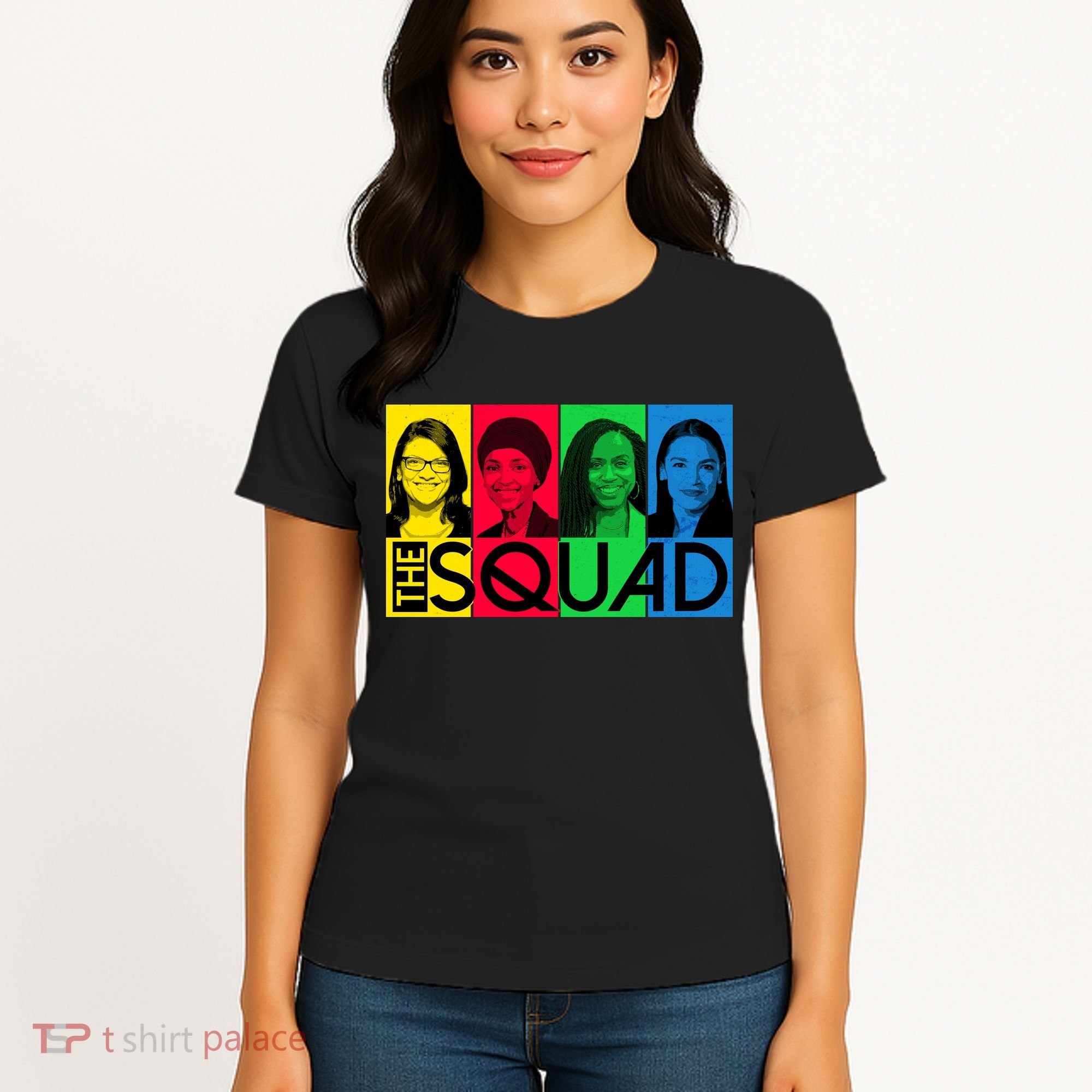 The Squad AOC Ilhan Omar Tlaib Pressley Women's T-Shirt