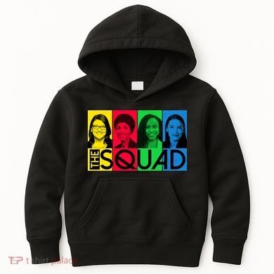 The Squad AOC Ilhan Omar Tlaib Pressley Kids Hoodie
