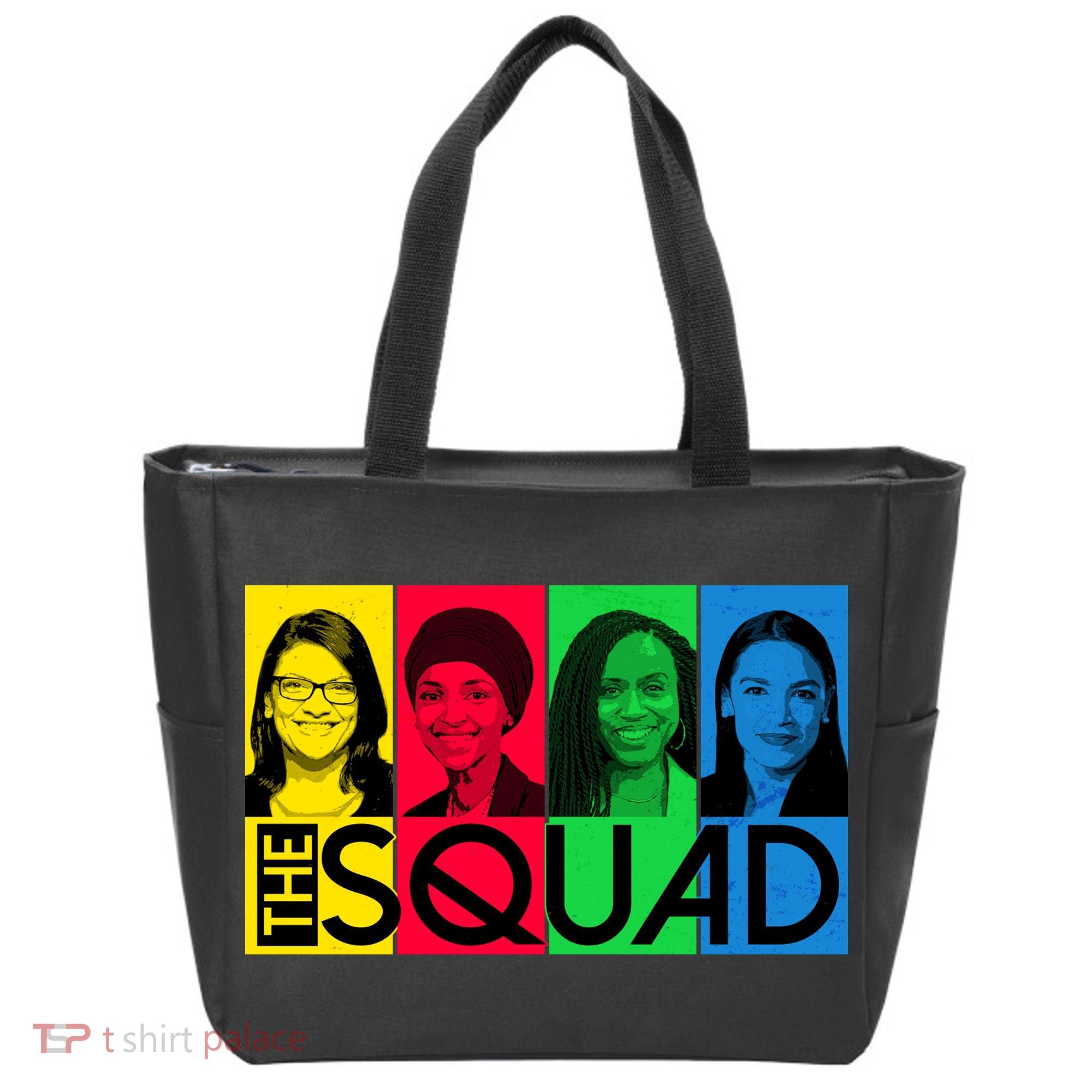 The Squad AOC Ilhan Omar Tlaib Pressley Tote Bag