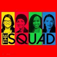 The Squad AOC Ilhan Omar Tlaib Pressley Santa Hat thumb 1