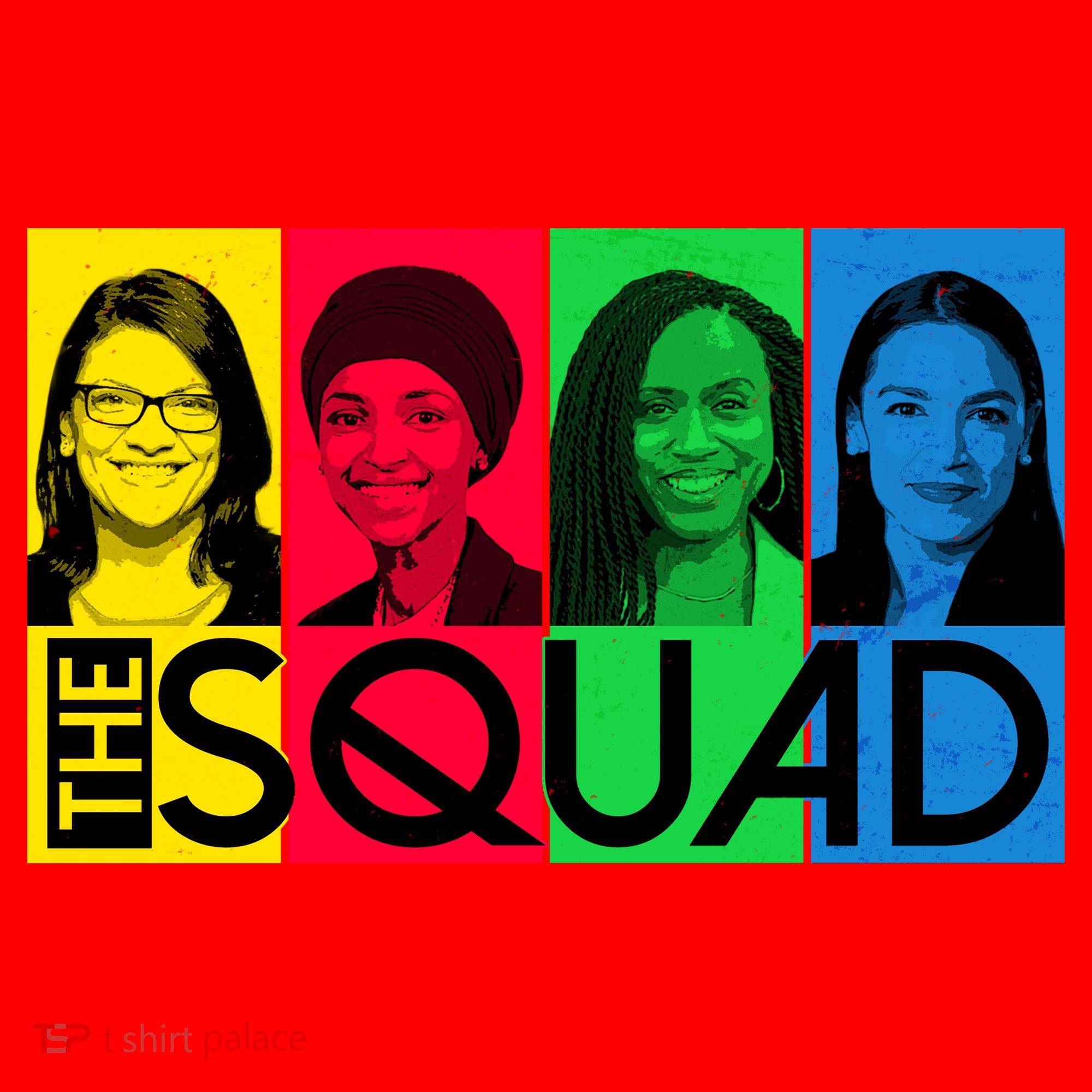 The Squad AOC Ilhan Omar Tlaib Pressley Santa Hat