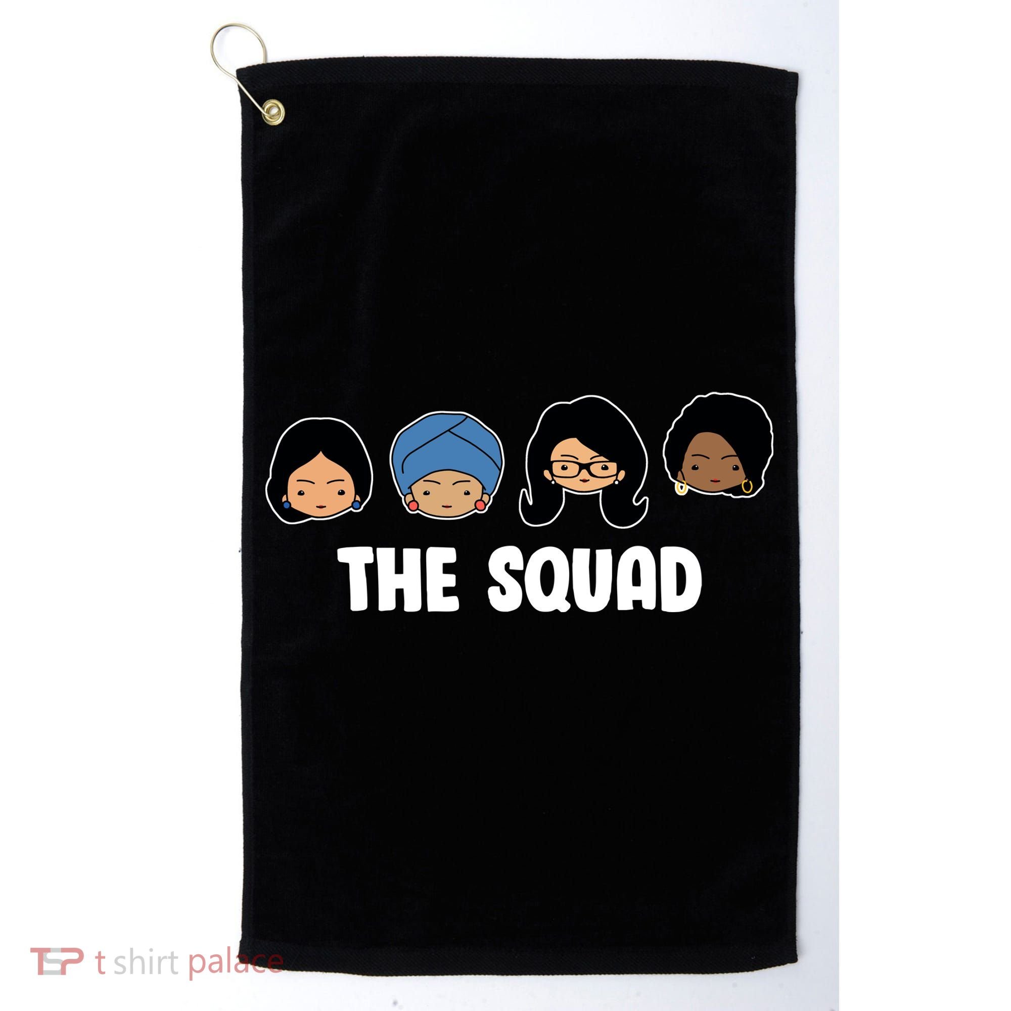 The Squad AOC Rashida Ayanna Llhan  Golf Towel