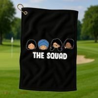 The Squad AOC Rashida Ayanna Llhan  Golf Towel thumb 1