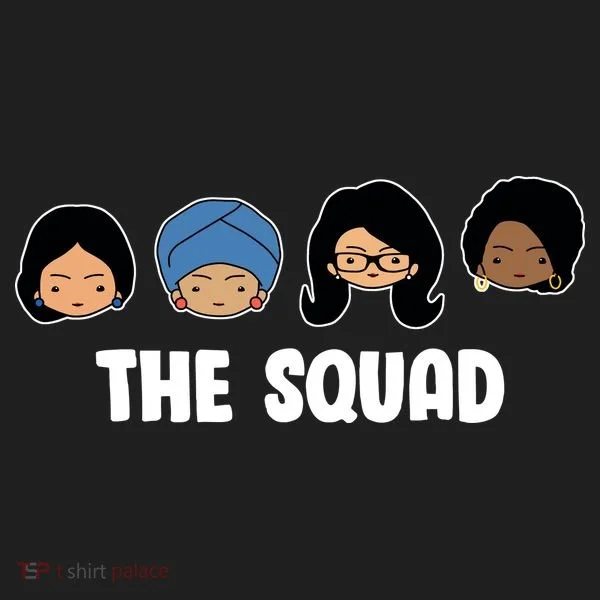 The Squad AOC Rashida Ayanna Llhan  Golf Towel