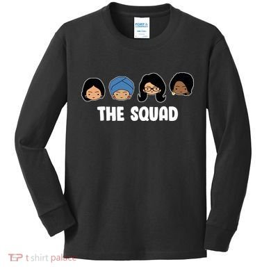 The Squad AOC Rashida Ayanna Llhan  Kids Long Sleeve Shirt