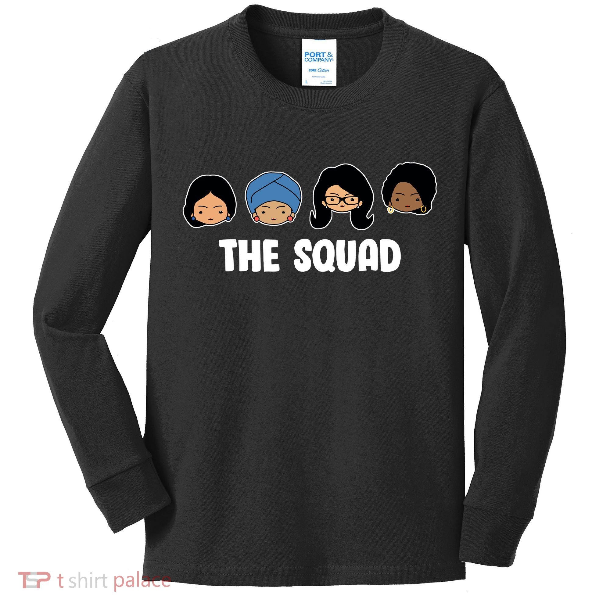 The Squad AOC Rashida Ayanna Llhan  Kids Long Sleeve Shirt