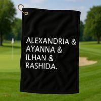 The Squad Names Golf Towel thumb 1