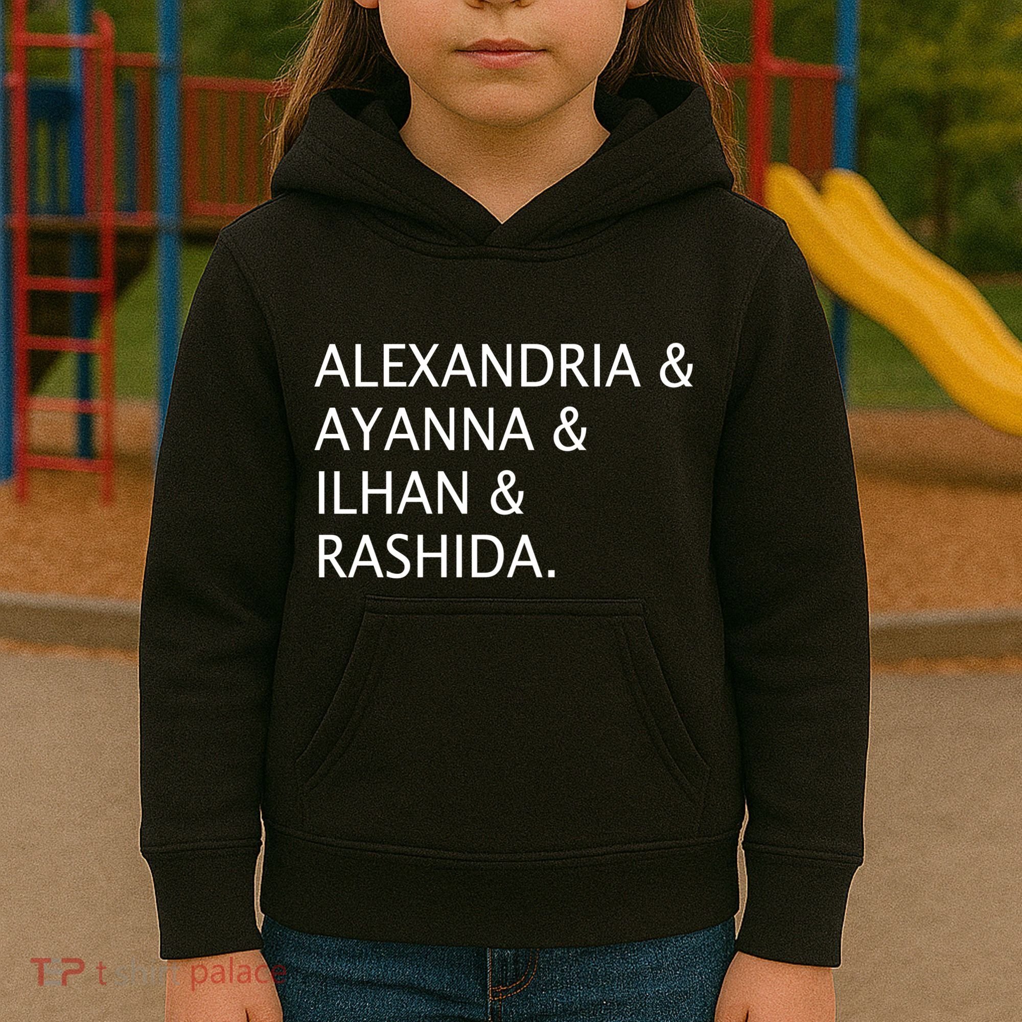 The Squad Names Kids Hoodie