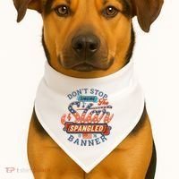 The Star Spangled Banner USA-Made Doggie Bandana thumb 1