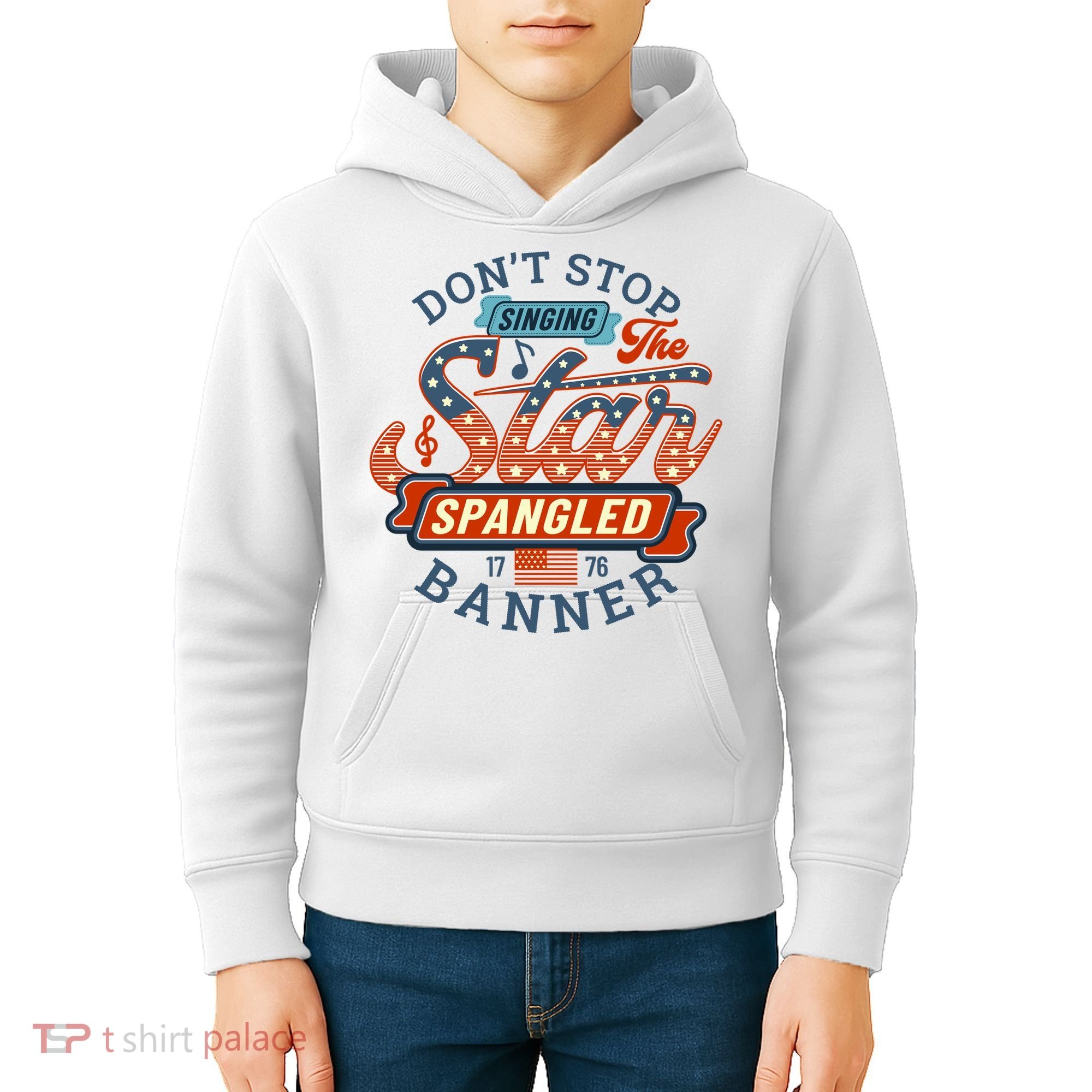 The Star Spangled Banner Kids Hoodie