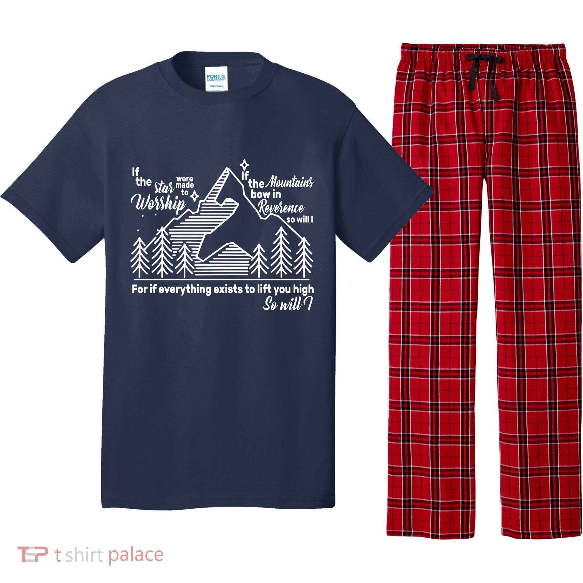 The Stars And Mountains Worship Him Pajama Set