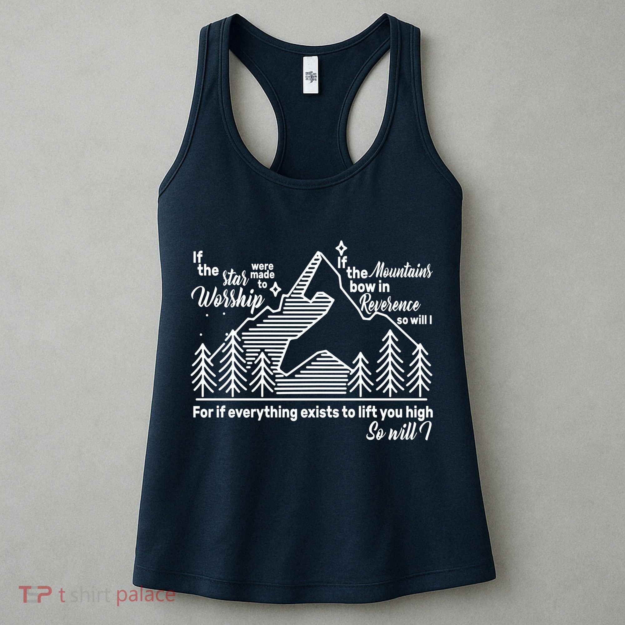 The Stars And Mountains Worship Him Women's Tank Top