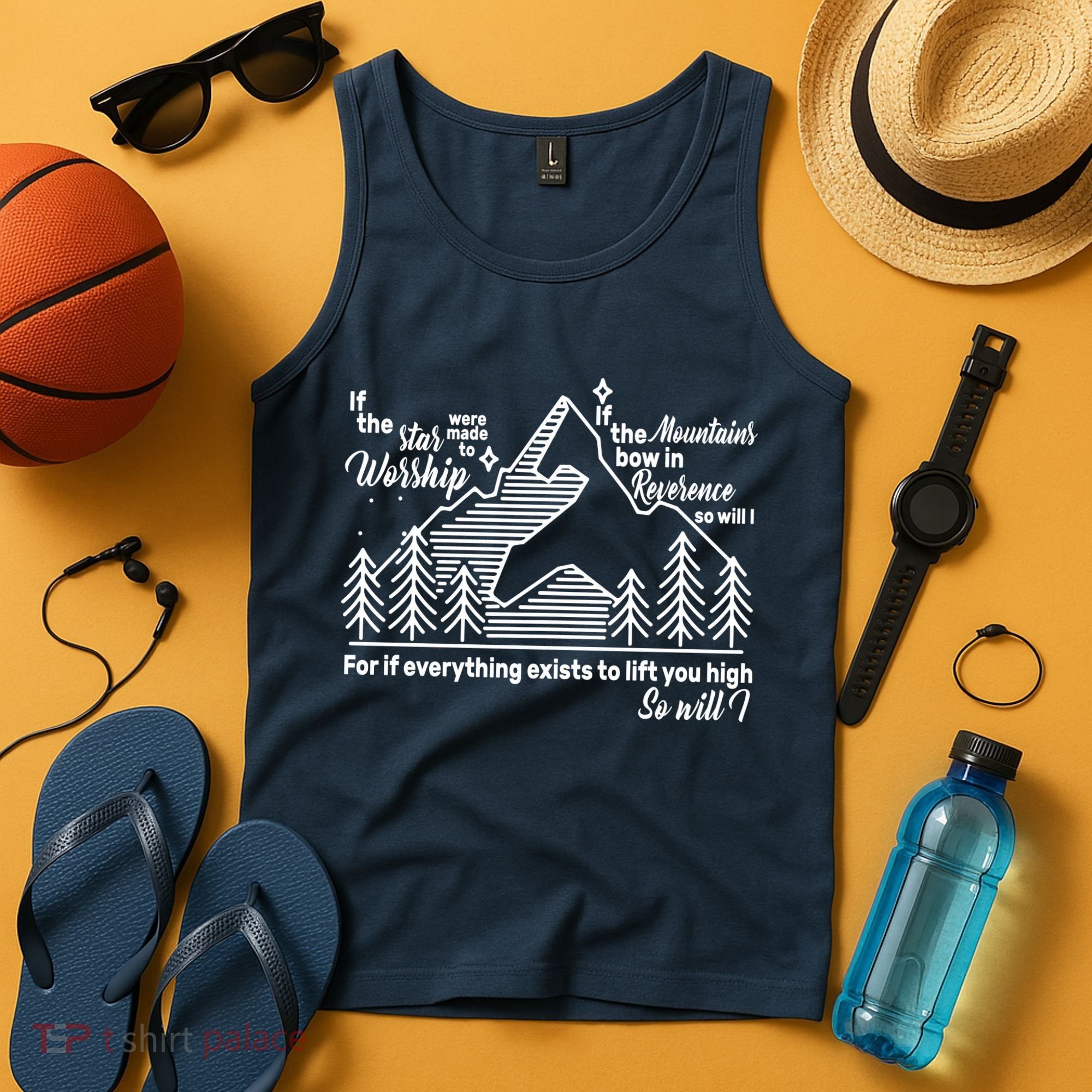 The Stars And Mountains Worship Him Tank Top