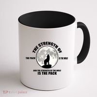 The Strength Of The Pack Is The Wolf Saying Coffee Mug thumb 1