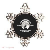 The Strength Of The Pack Is The Wolf Saying Ornament thumb 0
