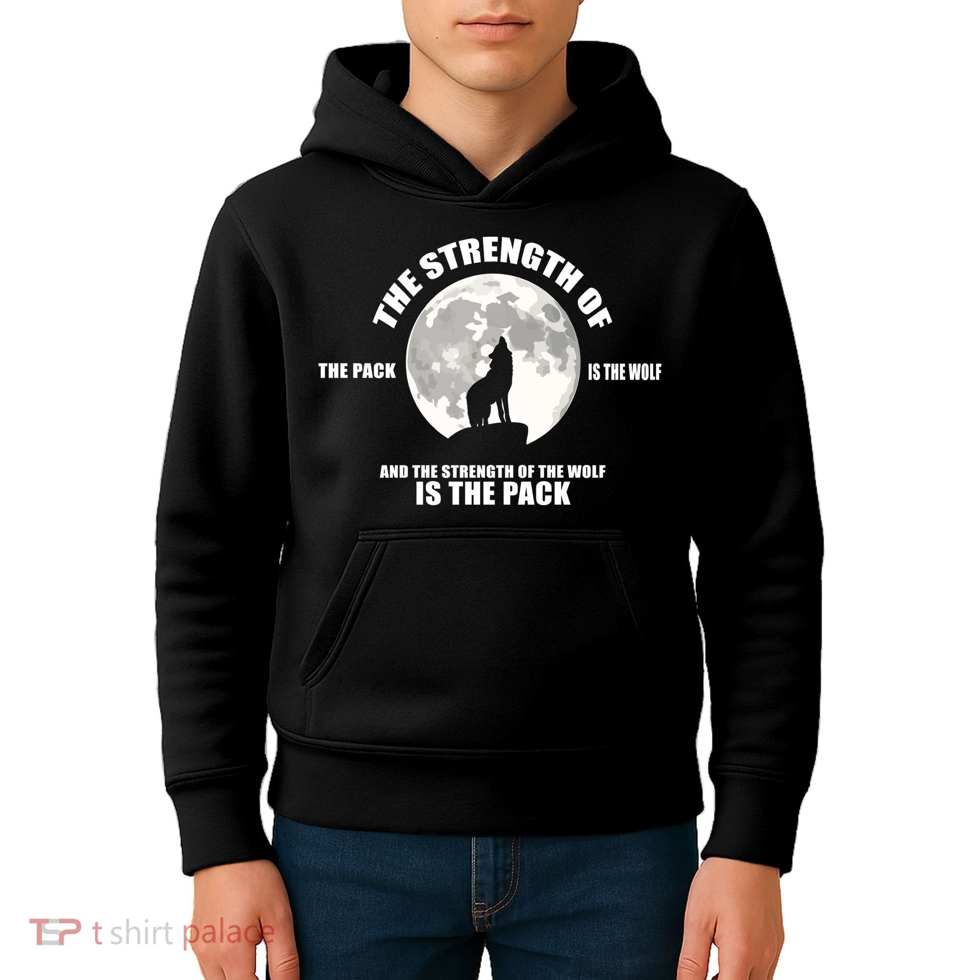 The Strength Of The Pack Is The Wolf Saying Kids Hoodie