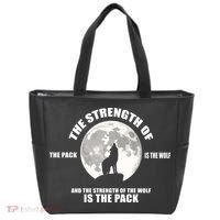 The Strength Of The Pack Is The Wolf Saying Tote Bag thumb 0
