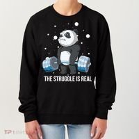 The Struggle Is Real Panda Women's Sweatshirt thumb 0