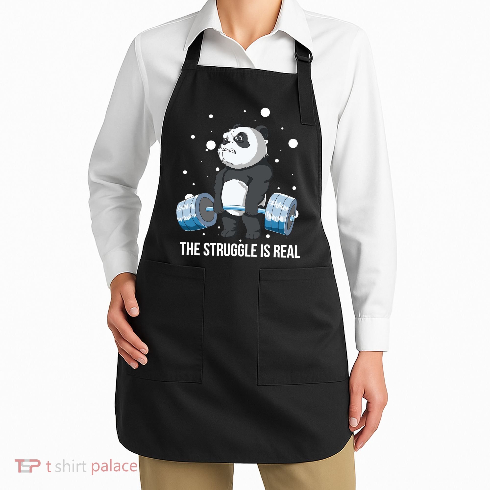 The Struggle Is Real Panda Apron