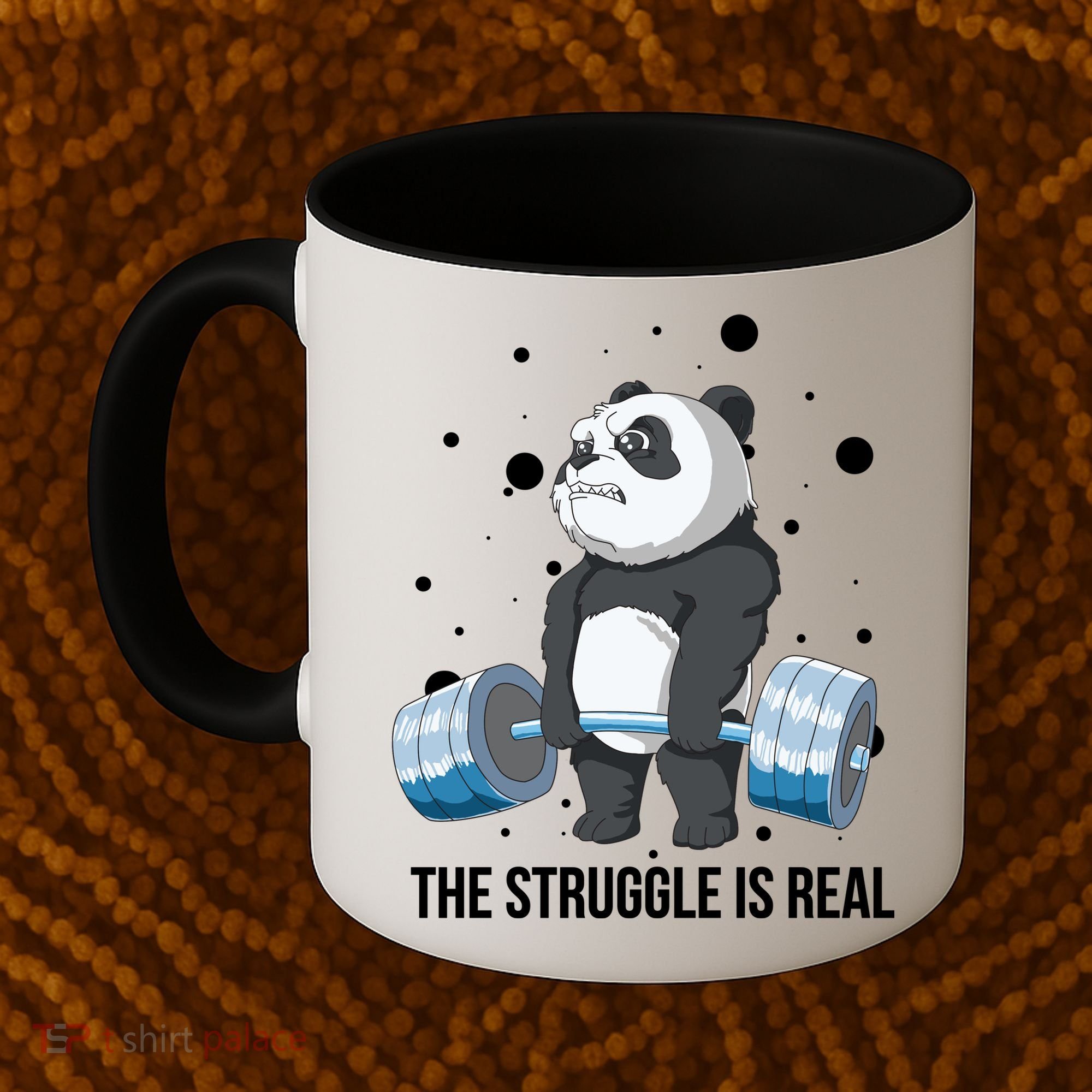 The Struggle Is Real Panda Coffee Mug