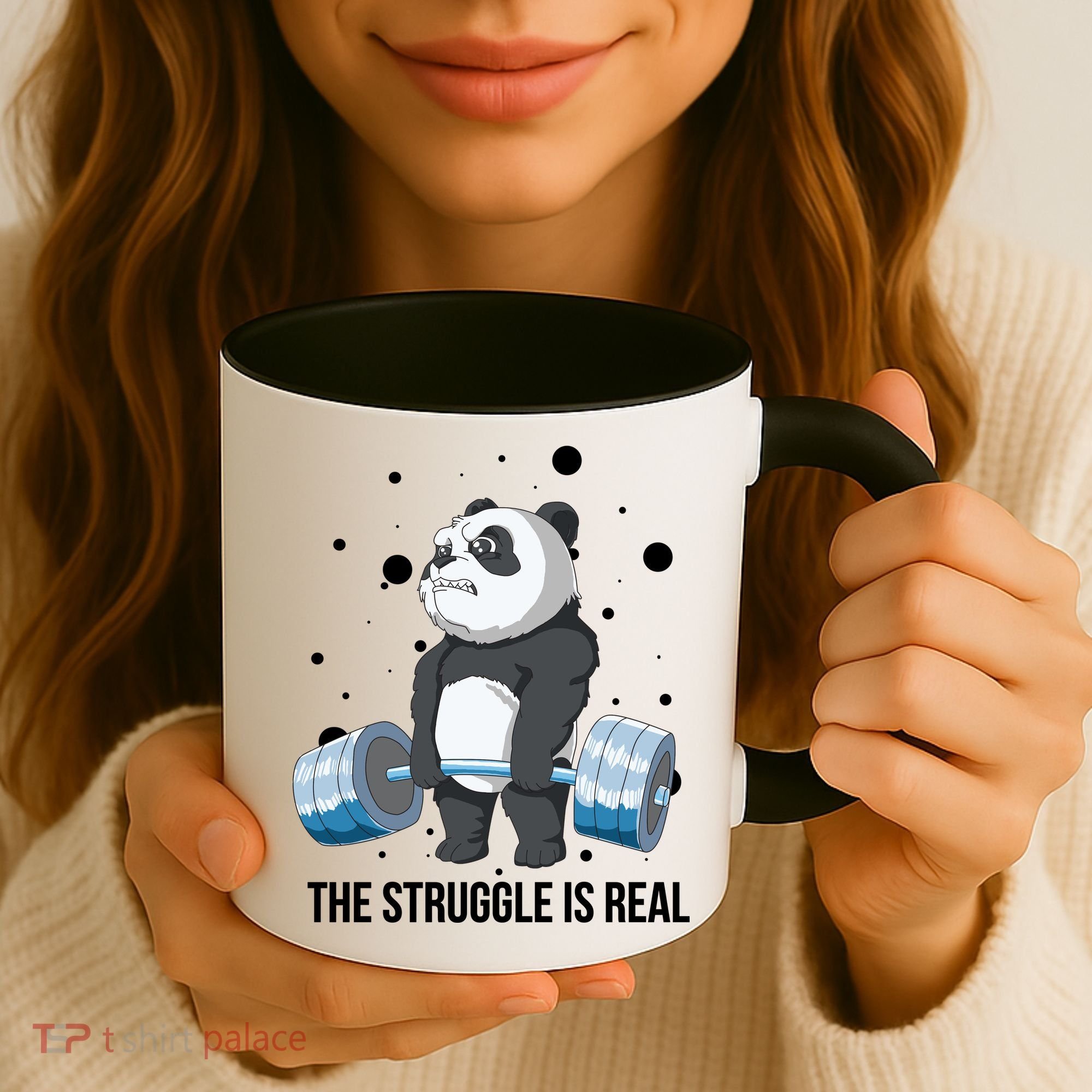 The Struggle Is Real Panda Coffee Mug