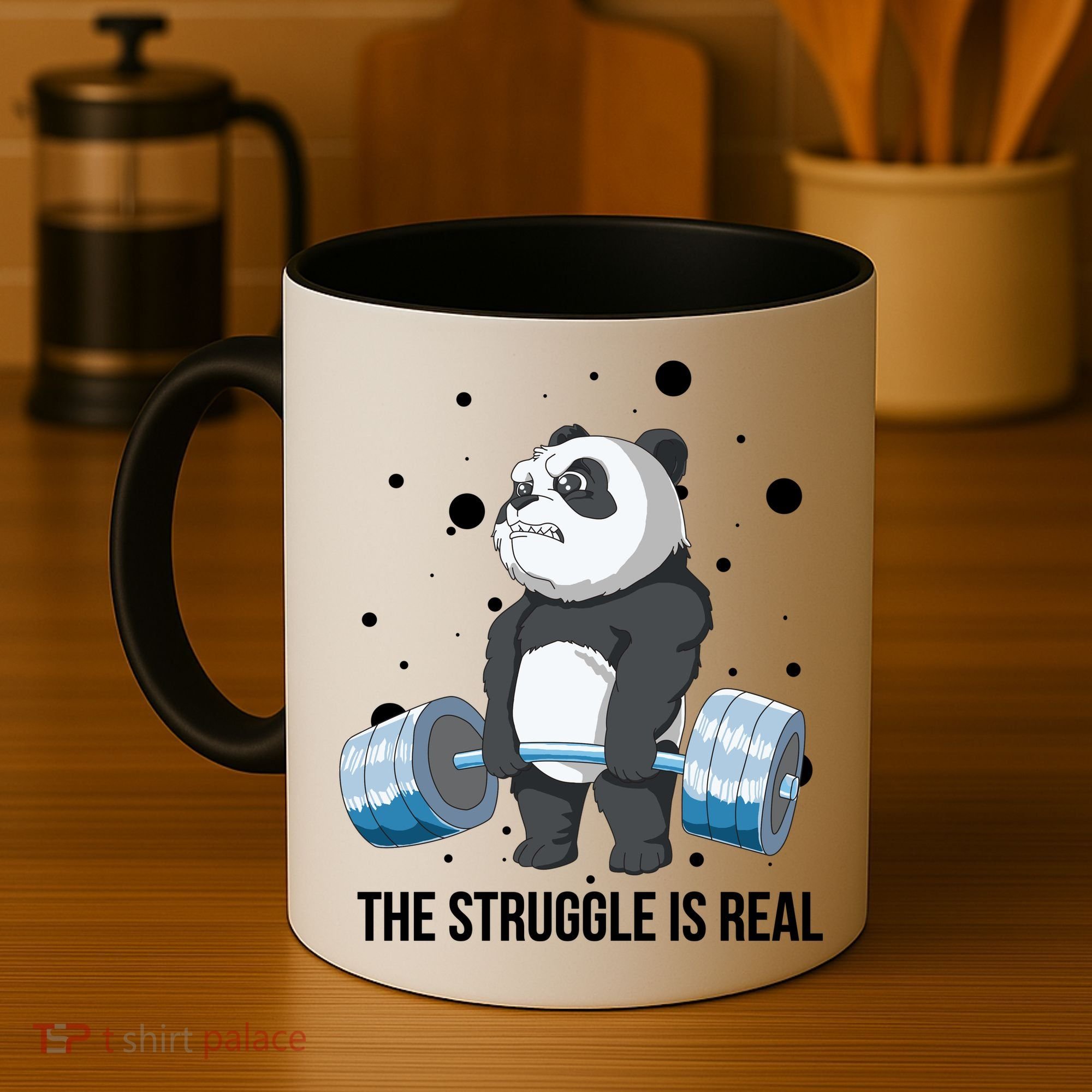 The Struggle Is Real Panda Coffee Mug