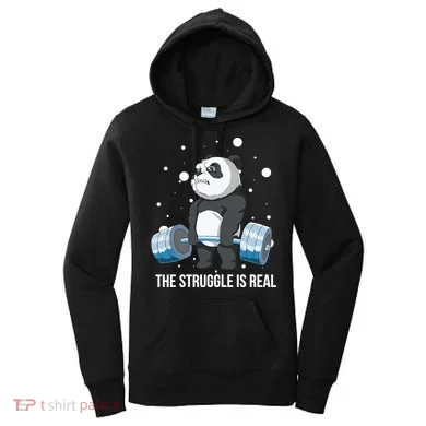 The Struggle Is Real Panda Women's Hoodie