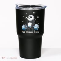 The Struggle Is Real Panda Tumbler thumb 0