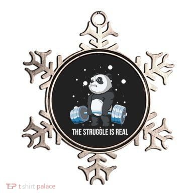The Struggle Is Real Panda Ornament