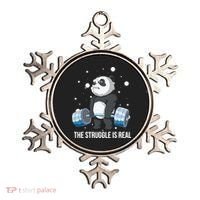The Struggle Is Real Panda Ornament thumb 0
