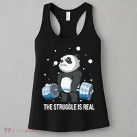 The Struggle Is Real Panda Women's Tank Top thumb 3