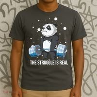 The Struggle Is Real Panda T-Shirt thumb 3