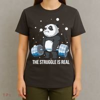 The Struggle Is Real Panda T-Shirt thumb 4