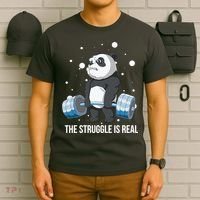 The Struggle Is Real Panda T-Shirt thumb 6
