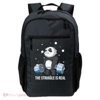 The Struggle Is Real Panda Backpack thumb 0