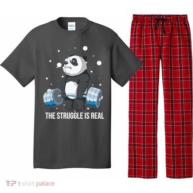The Struggle Is Real Panda Pajama Set