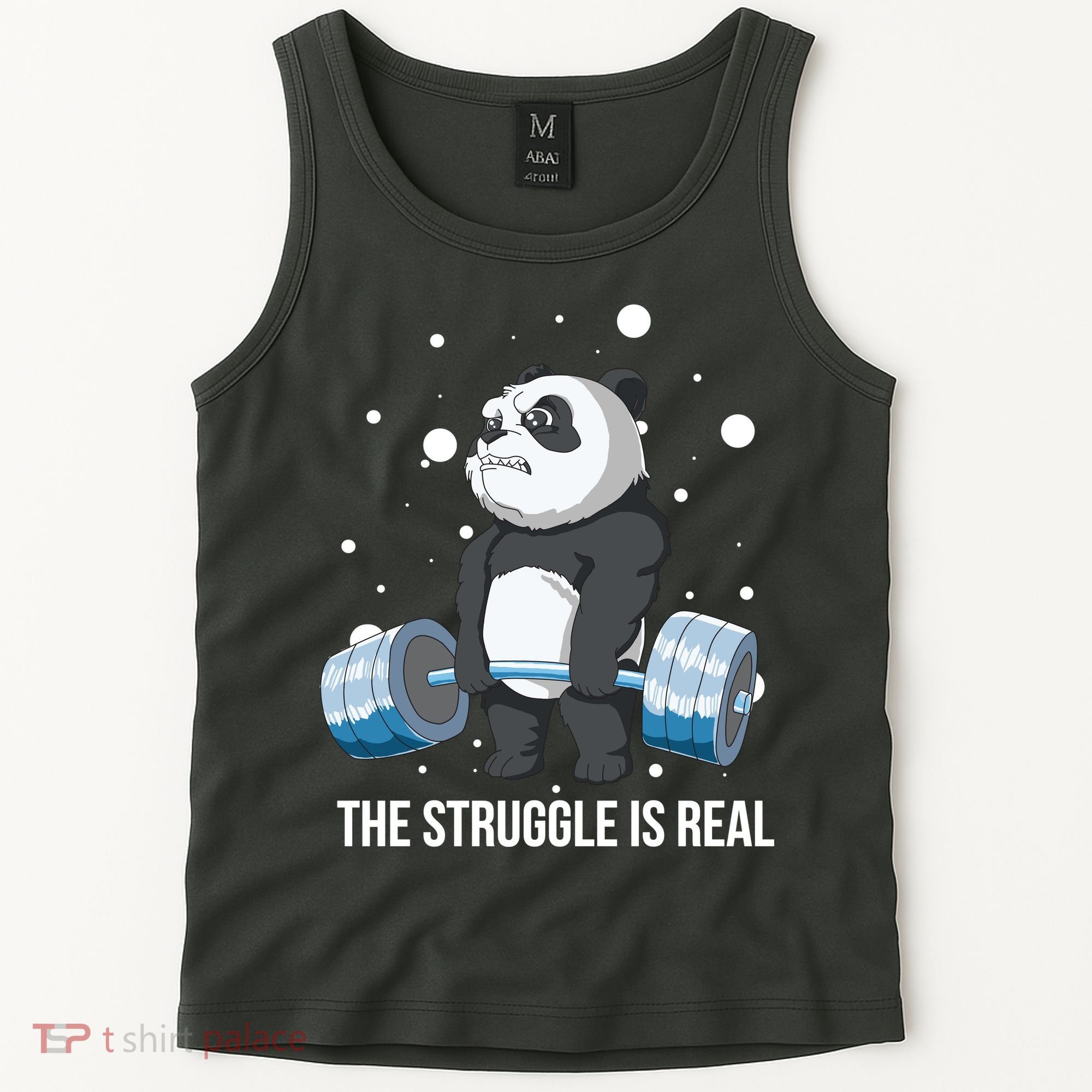 The Struggle Is Real Panda Tank Top