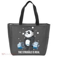 The Struggle Is Real Panda Tote Bag thumb 0