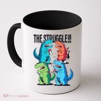 The Struggle Is Real T-Rex Problems Coffee Mug thumb 0